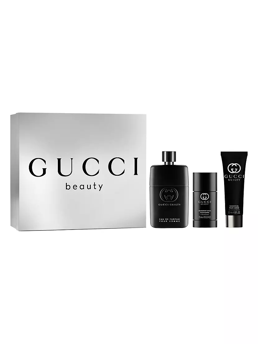 Share Love Gucci Guilty Pour Homme Eau de Parfum 3-Piece Fragrance Gift Set GUCCI