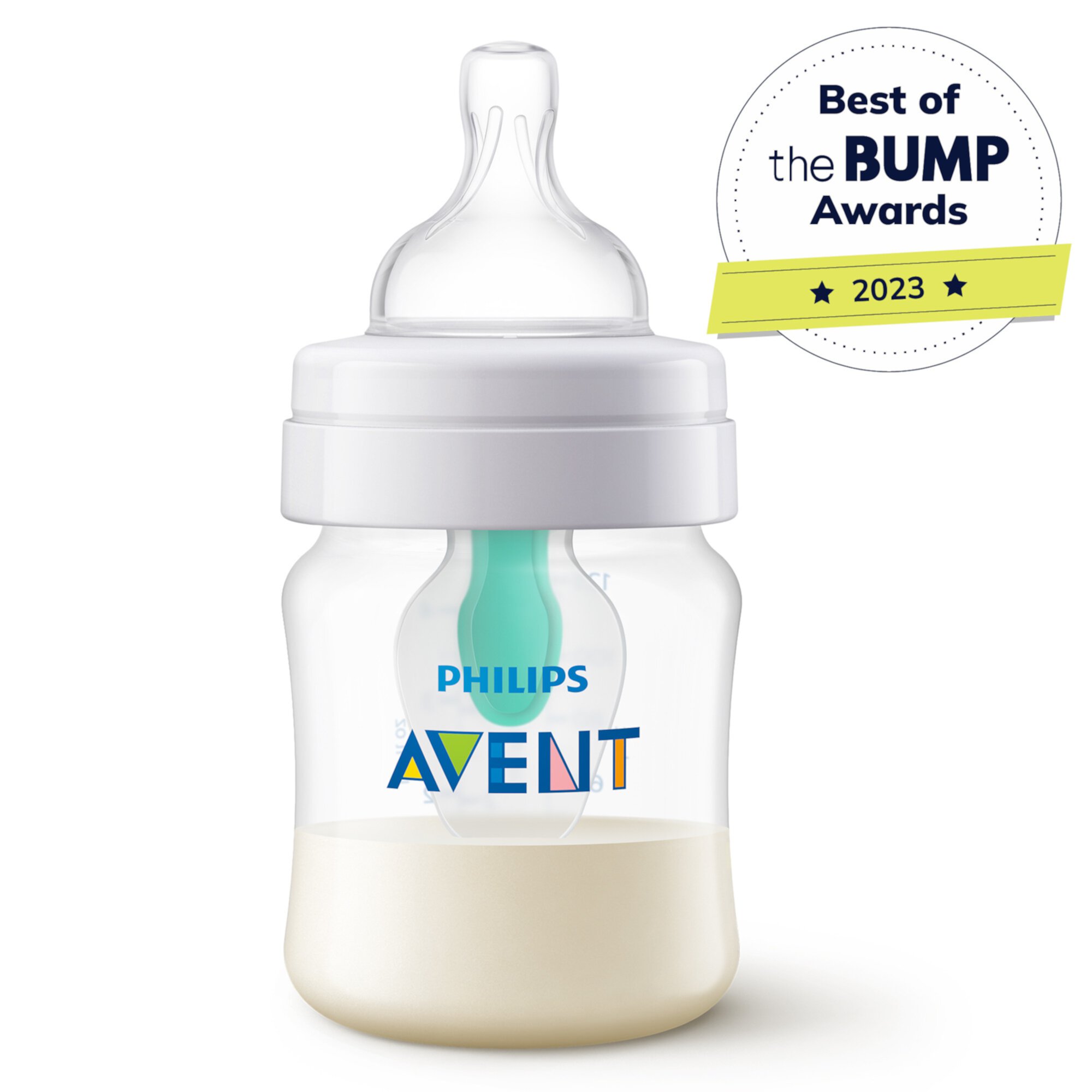 Philips Avent Anti-colic Baby Bottle with AirFree Vent, 4oz, 1pk, Clear, SCY701/91 Visit the Avent Store