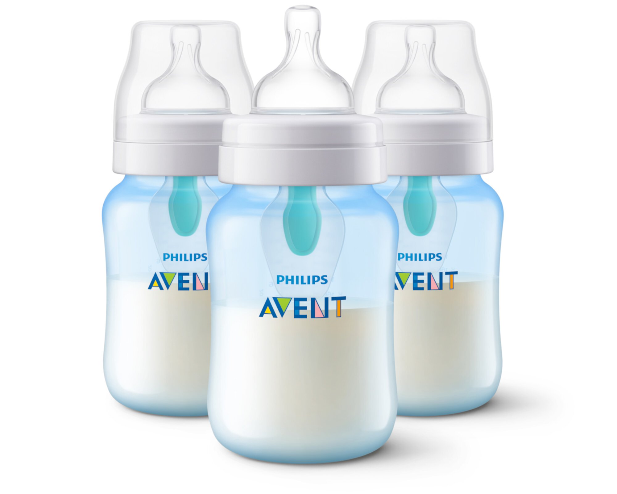 Philips Avent Anti-colic Bottle with AirFree Vent, 9oz, 3pk, Blue, SCY703/23 Philips Avent