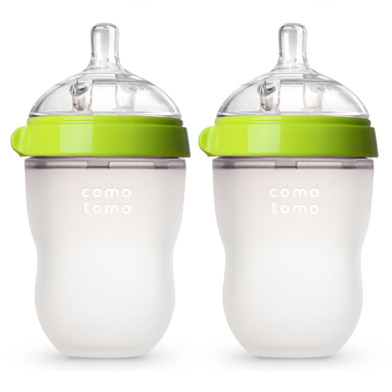 Comotomo Baby Bottle, Green, 8oz (2 Count) Comotomo