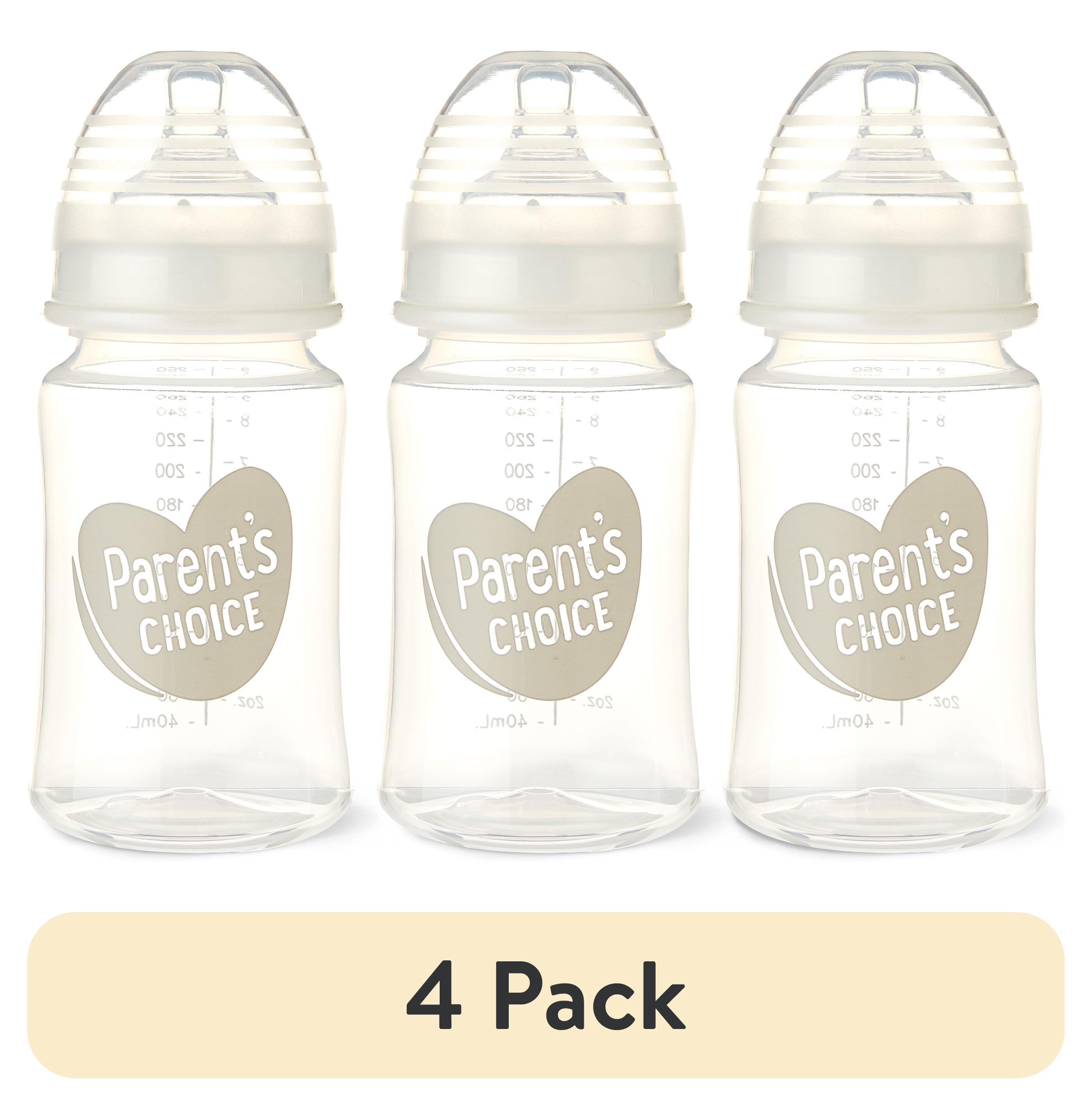 (4 pack) Parents Choice Parent`s Choice 3pk 9oz Wide Neck Bottle Parent's Choice