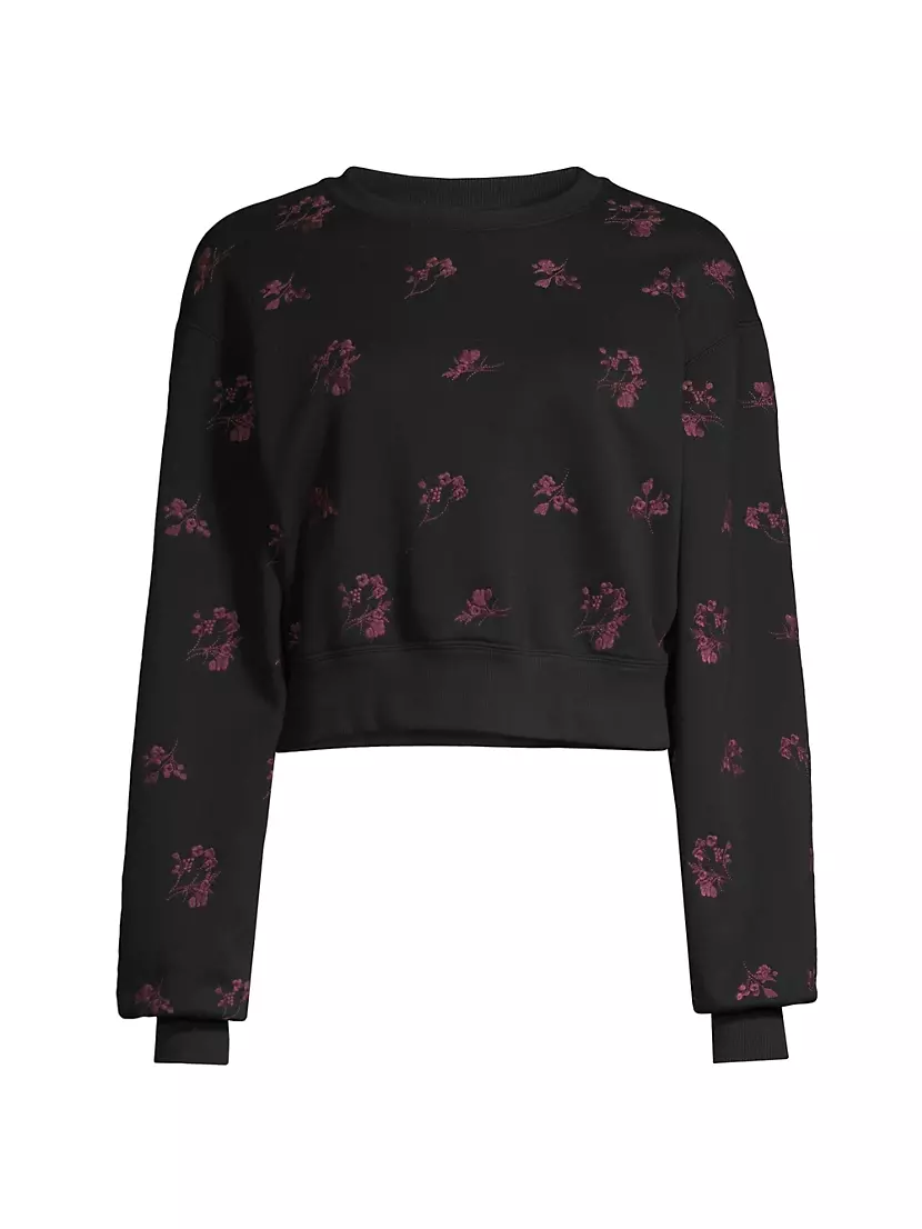 Женская Толстовка Jason Wu Floral-Embroidered Jason Wu