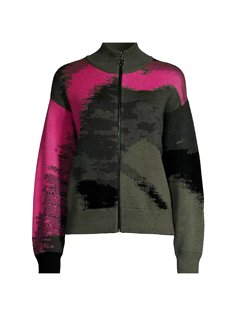 Женский Кардиган NIC+ZOE Pop Abstract Zip-Up NIC+ZOE