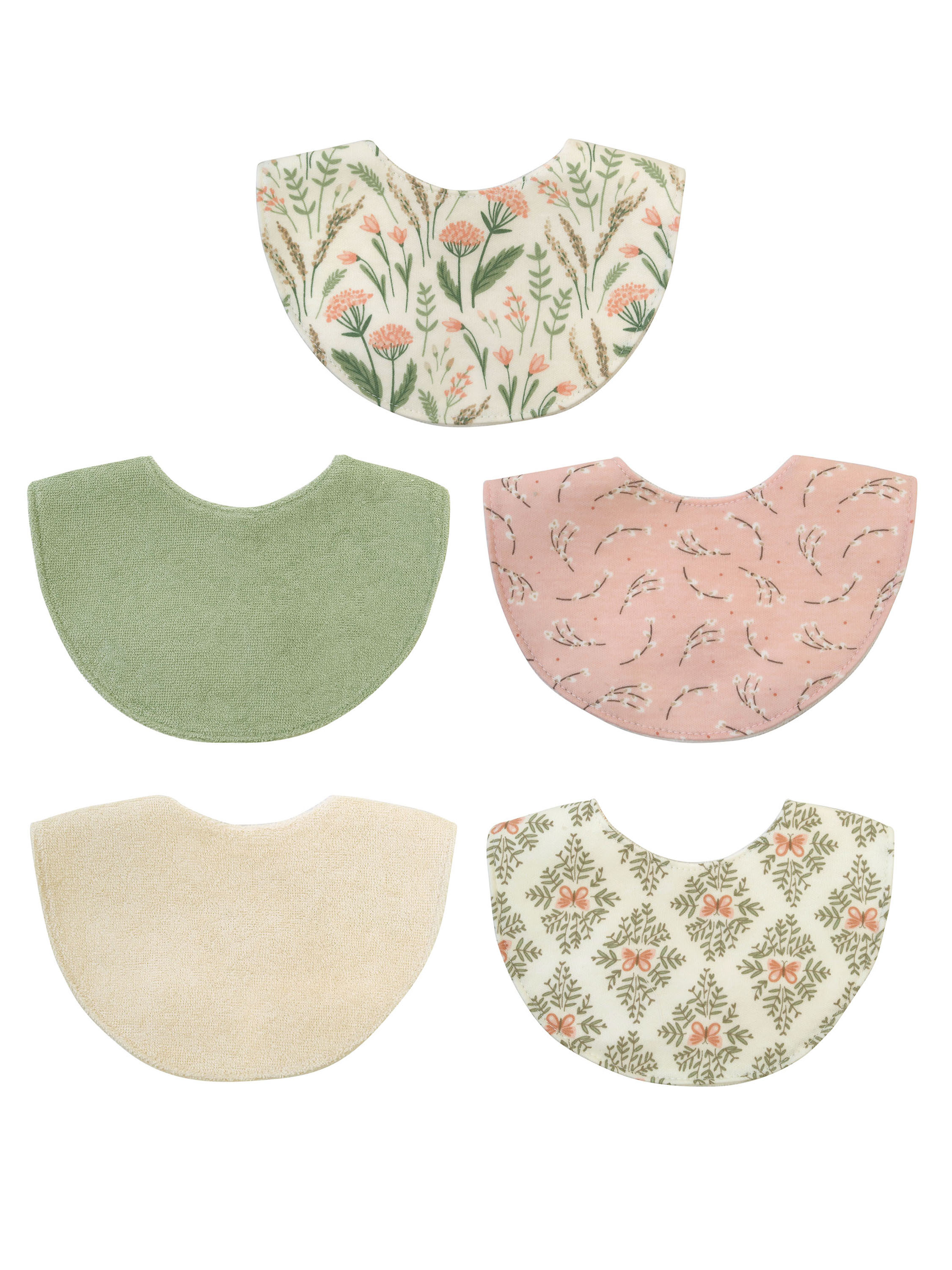 Neat Solutions 5 Pack Girl Newborn Bib Neat Solutions