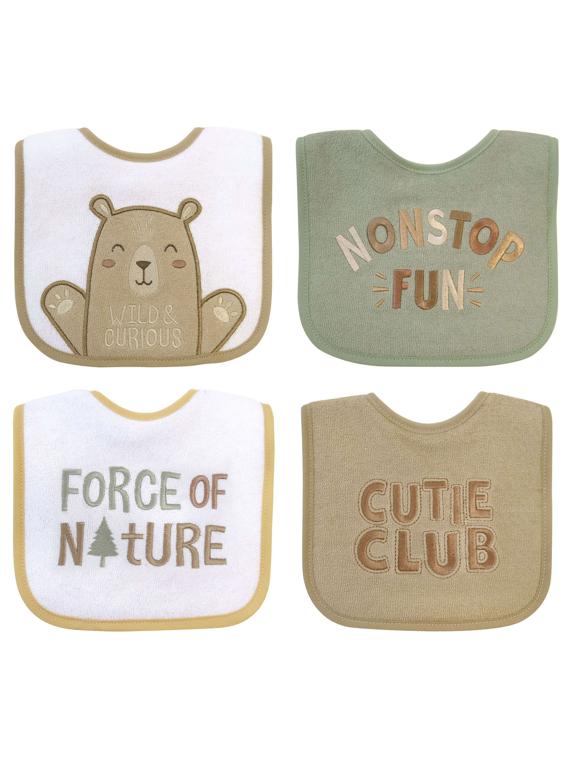 Neat Solutions Neutral 4 Pack Bear Bib Neat Solutions