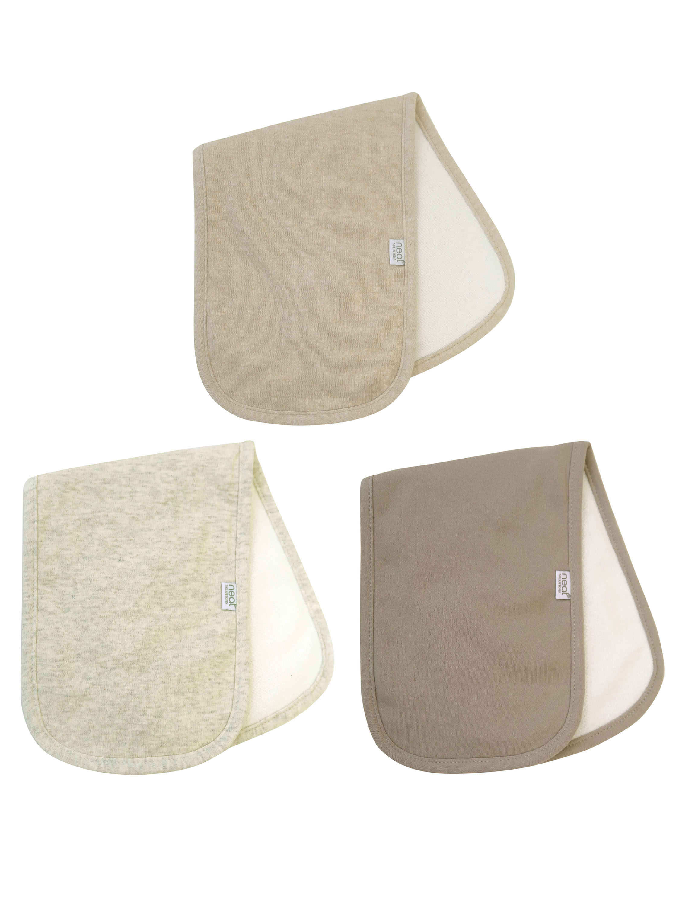 Neat Solution Unisex Newborn 3 Pack Infant Burp Cloth Neat Solutions