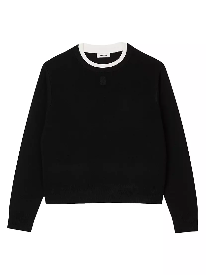 Женский Свитер Sandro Wool Blend Jumper Sandro