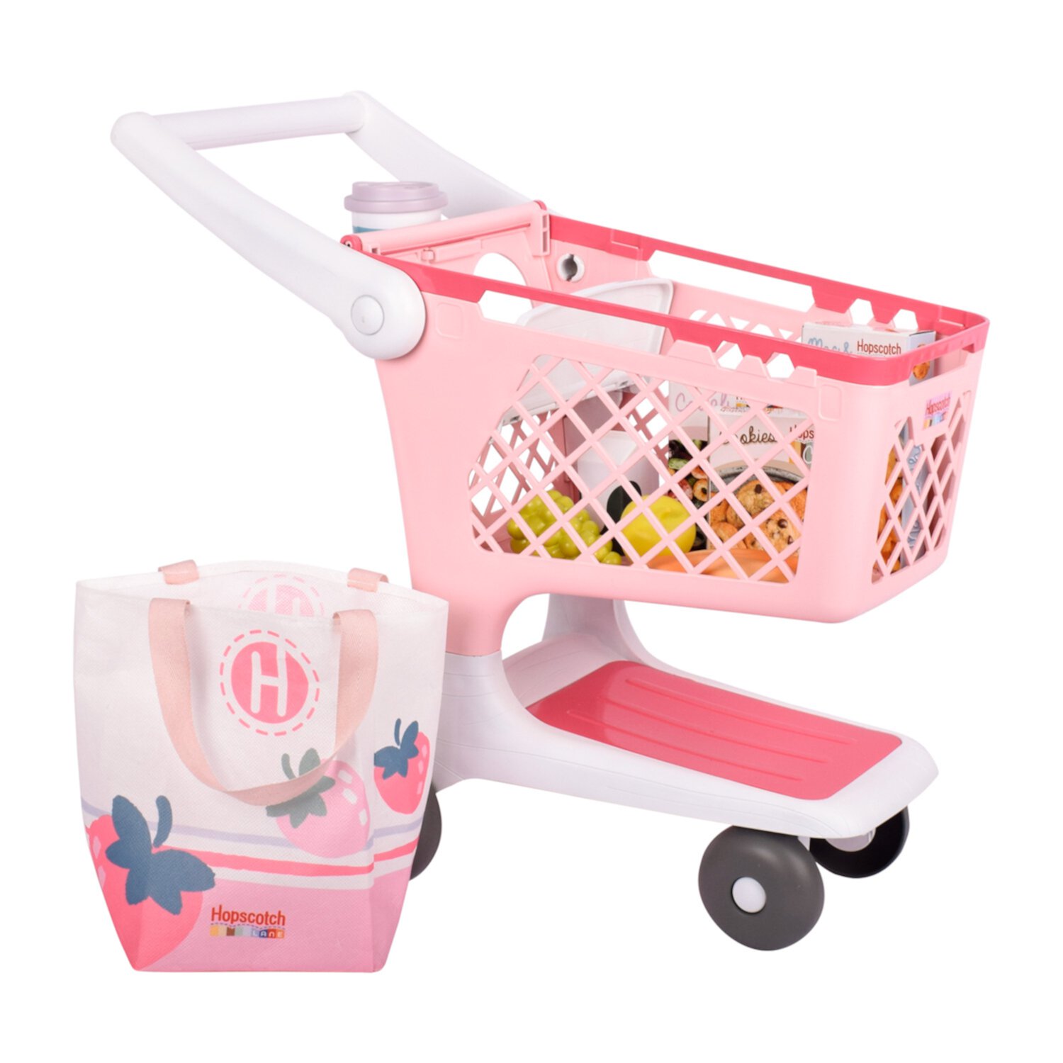 Hopscotch Lane My Baby Doll's Shopping Cart, Baby Doll Accessory-10 Play Pieces, Children Ages 2+ Hopscotch Lane