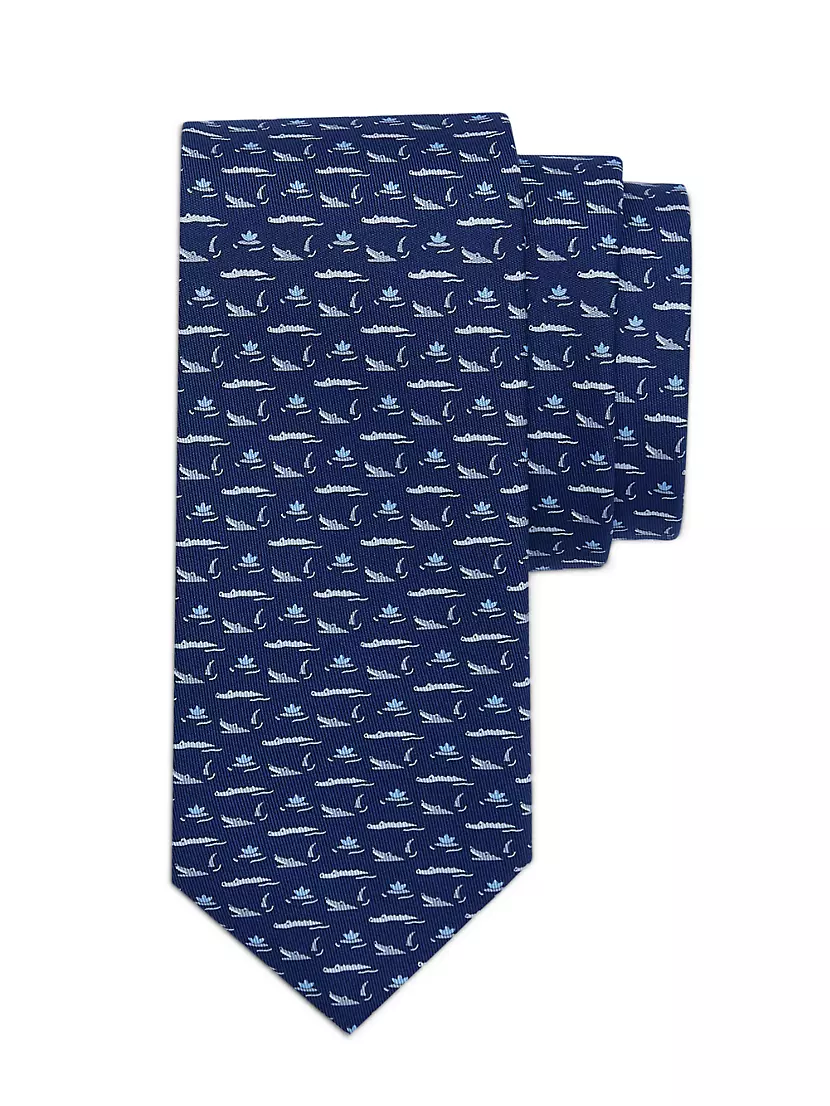 Галстук Ferragamo Gator Silk Tie Ferragamo