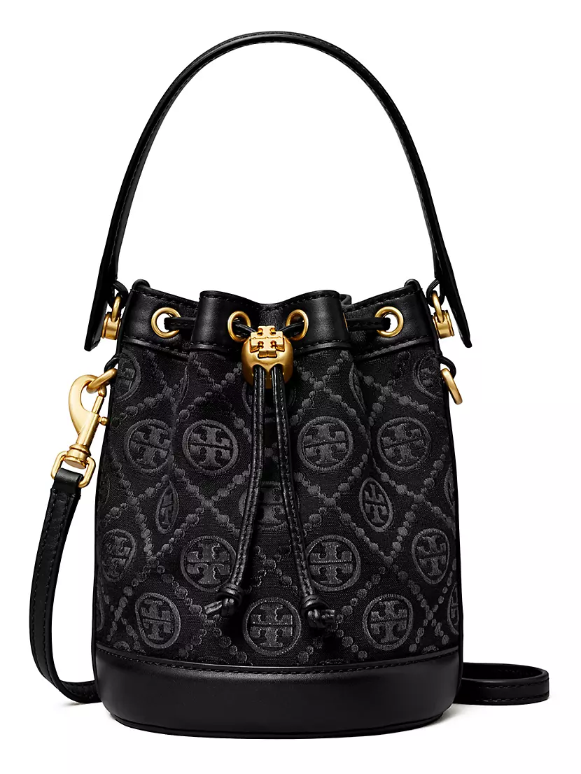 Mini T Monogram Bucket Bag Tory Burch