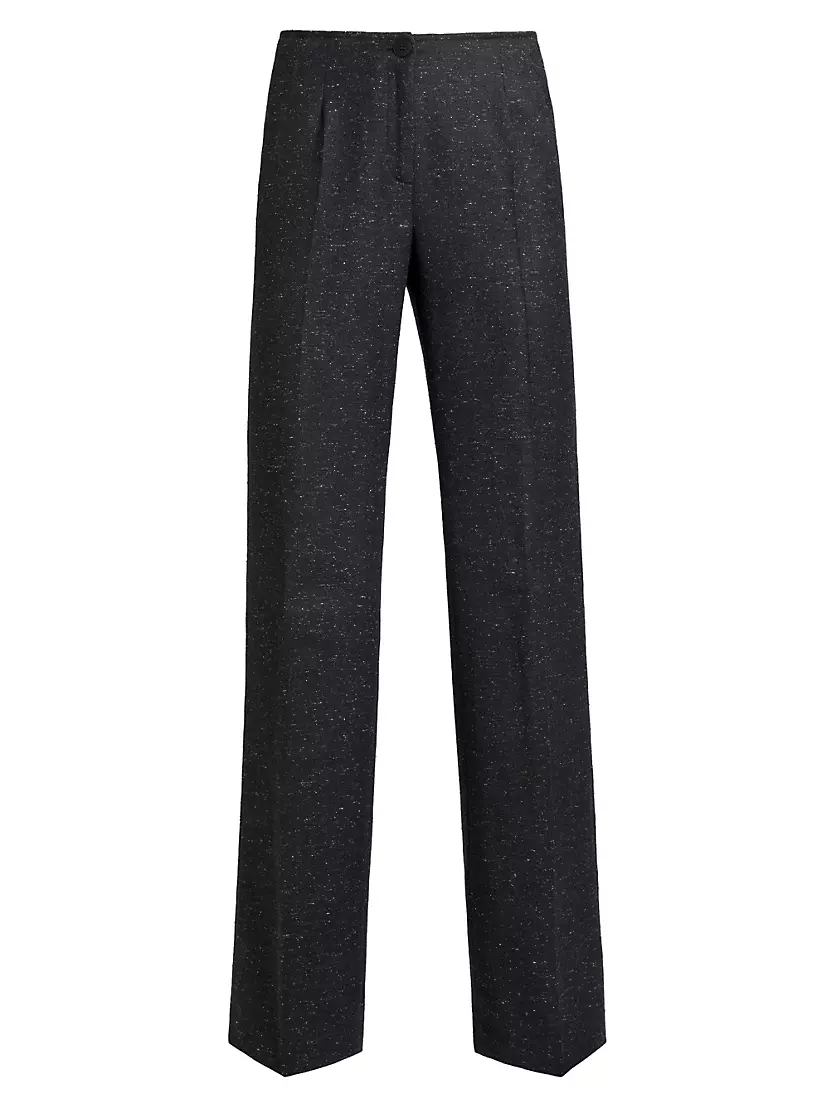 Женские Повседневные брюки Santorelli Wool-Blend Straight-Leg Pants Santorelli