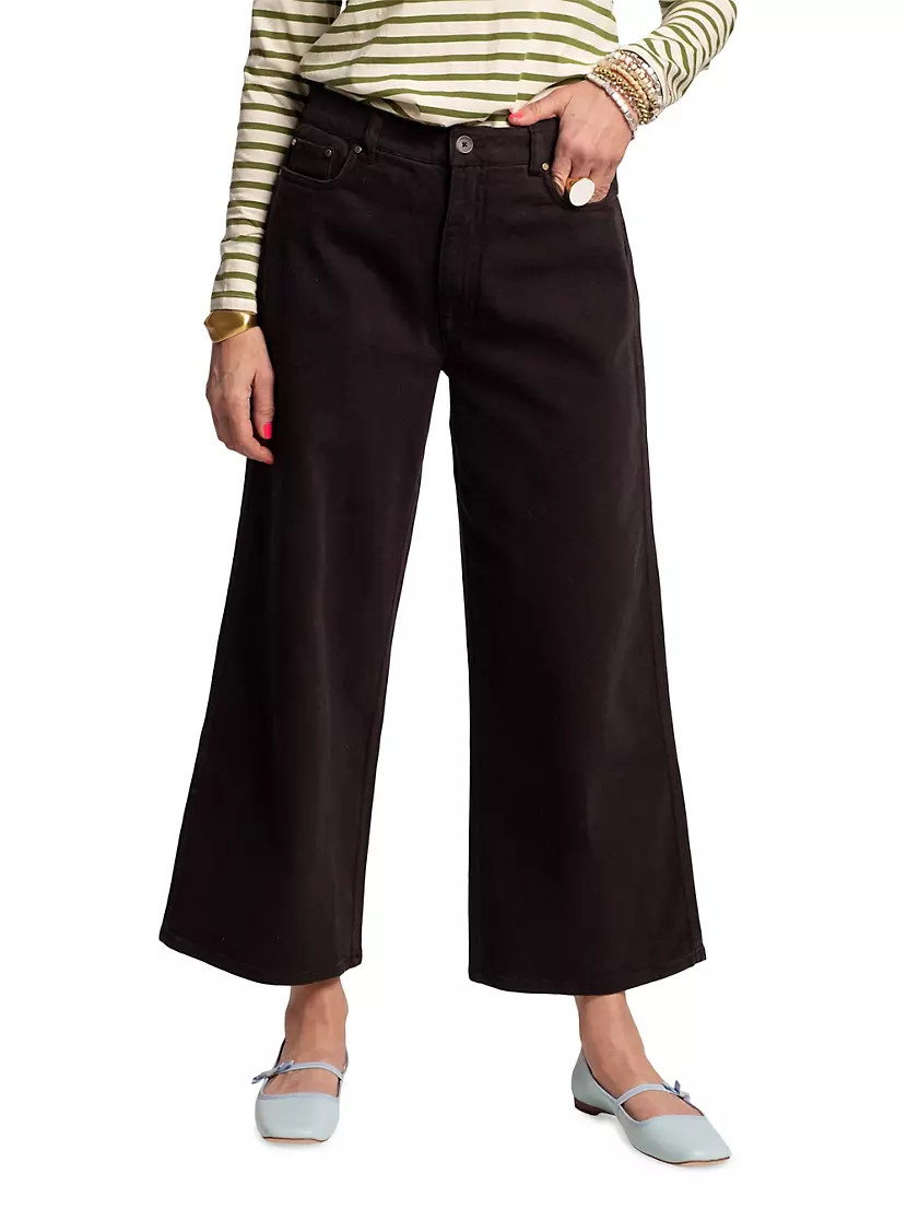 Sally Cropped Wide-Leg Jeans Frances Valentine