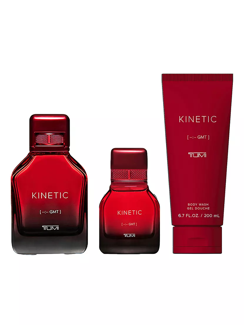 KINETIC [--:-- GMT] 3-Piece Eau de Parfum &amp; Shower Gel Gift Set Tumi