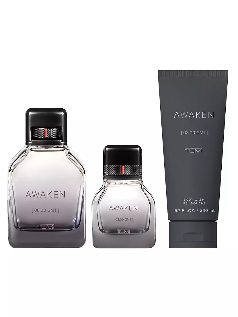 AWAKEN [08:00 GMT] 3-Piece Eau de Parfum &amp; Shower Gel Gift Set Tumi