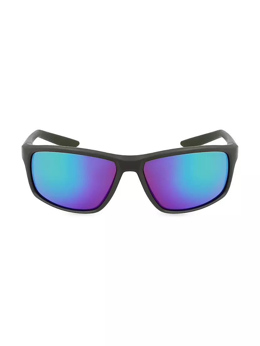 Performance Adrenaline 64MM Rectangular Sunglasses Nike