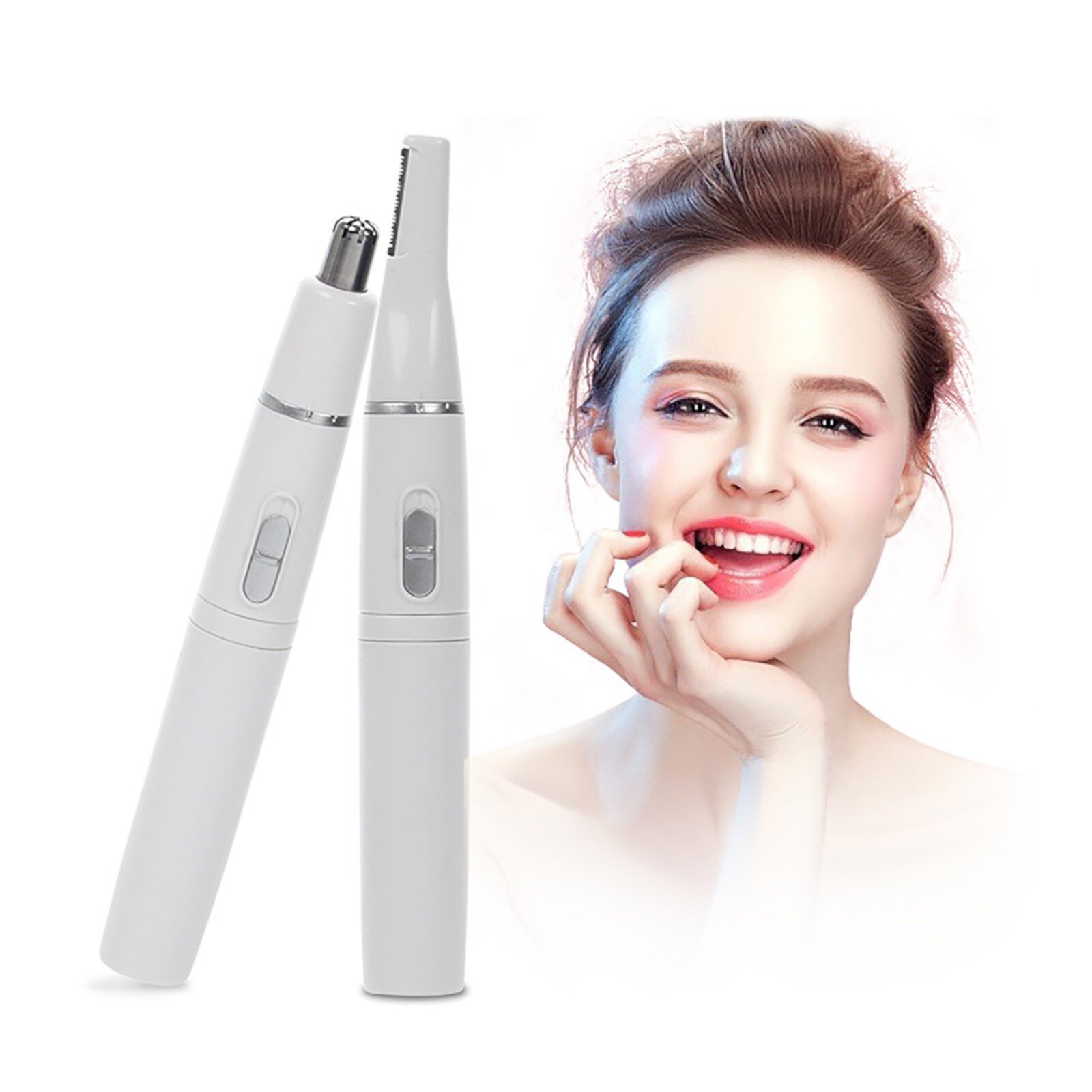 BKBP Maquinilla de Afeitar Eléctrica para Cejas Recargable, Recortadora de Vello para Cejas para Mujeres, Depilación Instantánea E Indolora para Cara, Labios, Nariz, Vello Facial BKBP