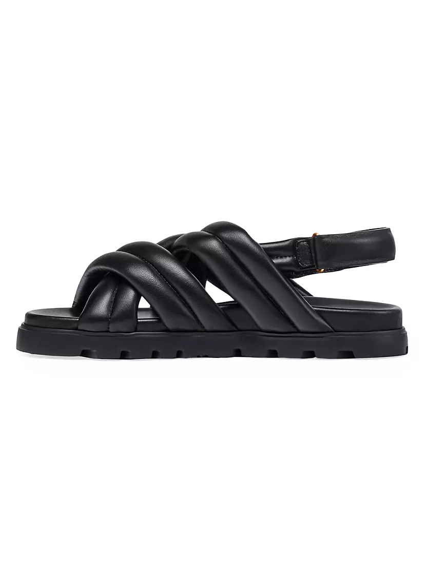  Сандалии на плоской подошве MCM Leather Flat Sandals MCM