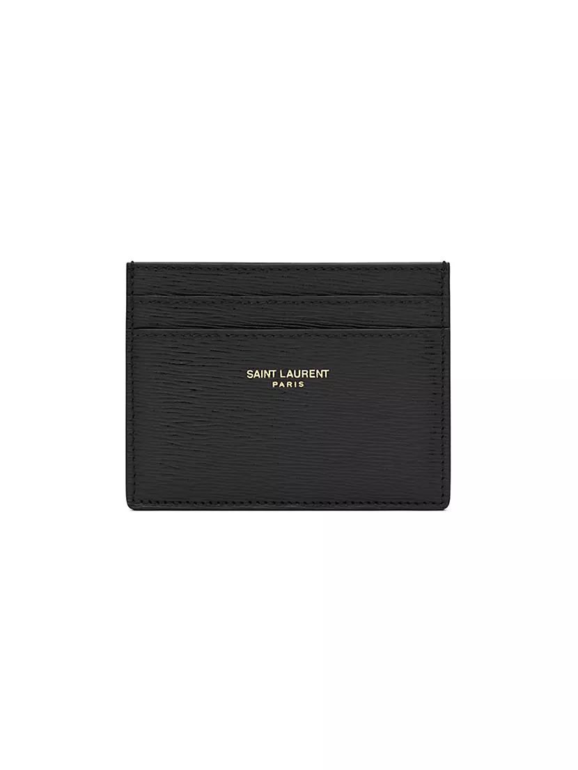 Кардхолдер Saint Laurent Card Case In Ripple Embossed Leather Saint Laurent