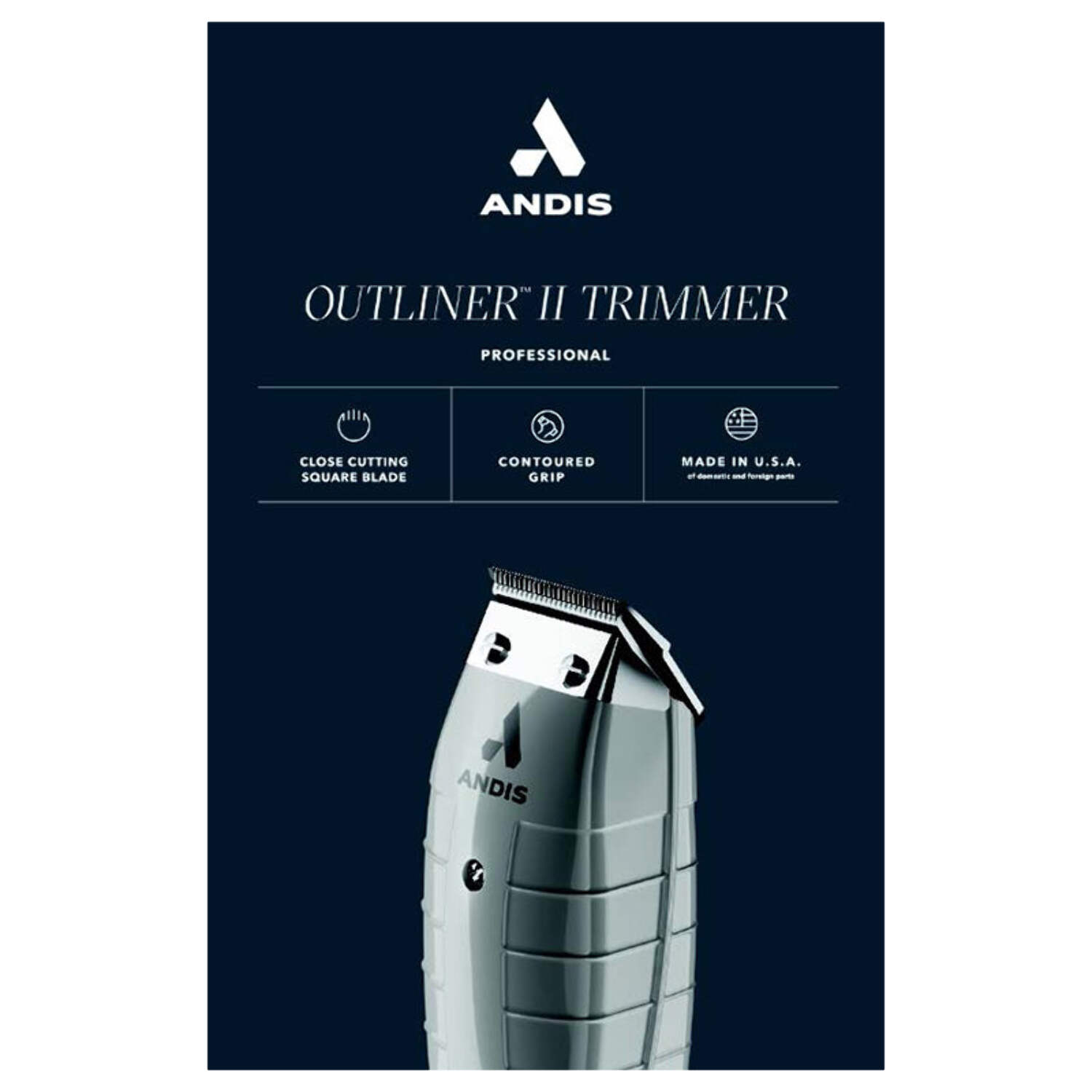 Andis Outliner II Professional Hair Trimmer Square Blade 04685 Andis