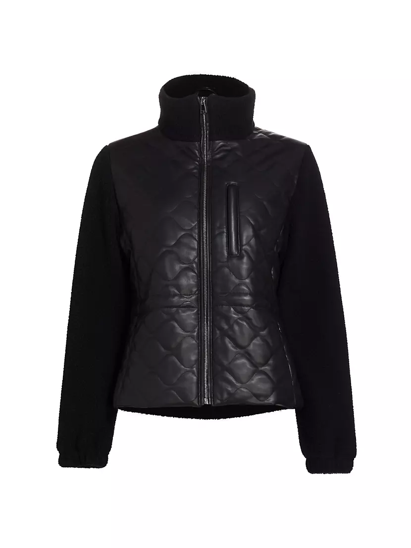 Женский Пуховик LAMARQUE Lanie Mixed Media Quilted Jacket LAMARQUE