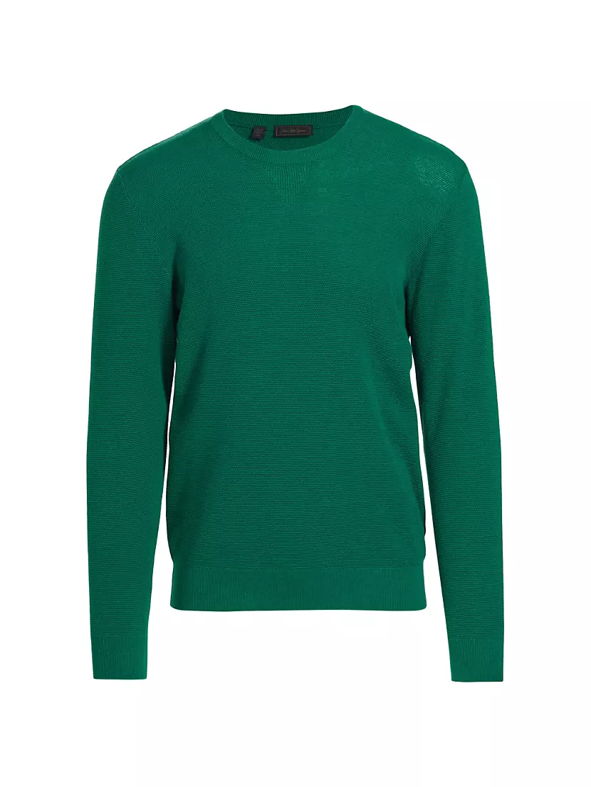 Мужской Свитер Saks Fifth Avenue Cotton-Blend Crewneck Saks Fifth Avenue