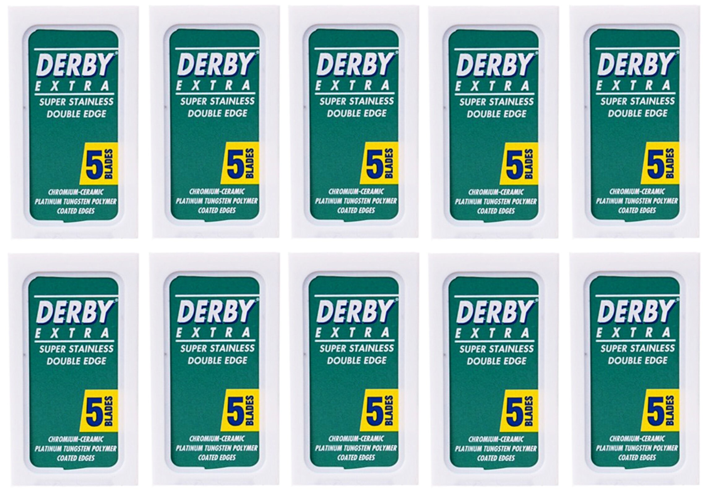 Derby Hojas de Afeitar de Doble Filo Extra Estándar 50 Unidades Derby