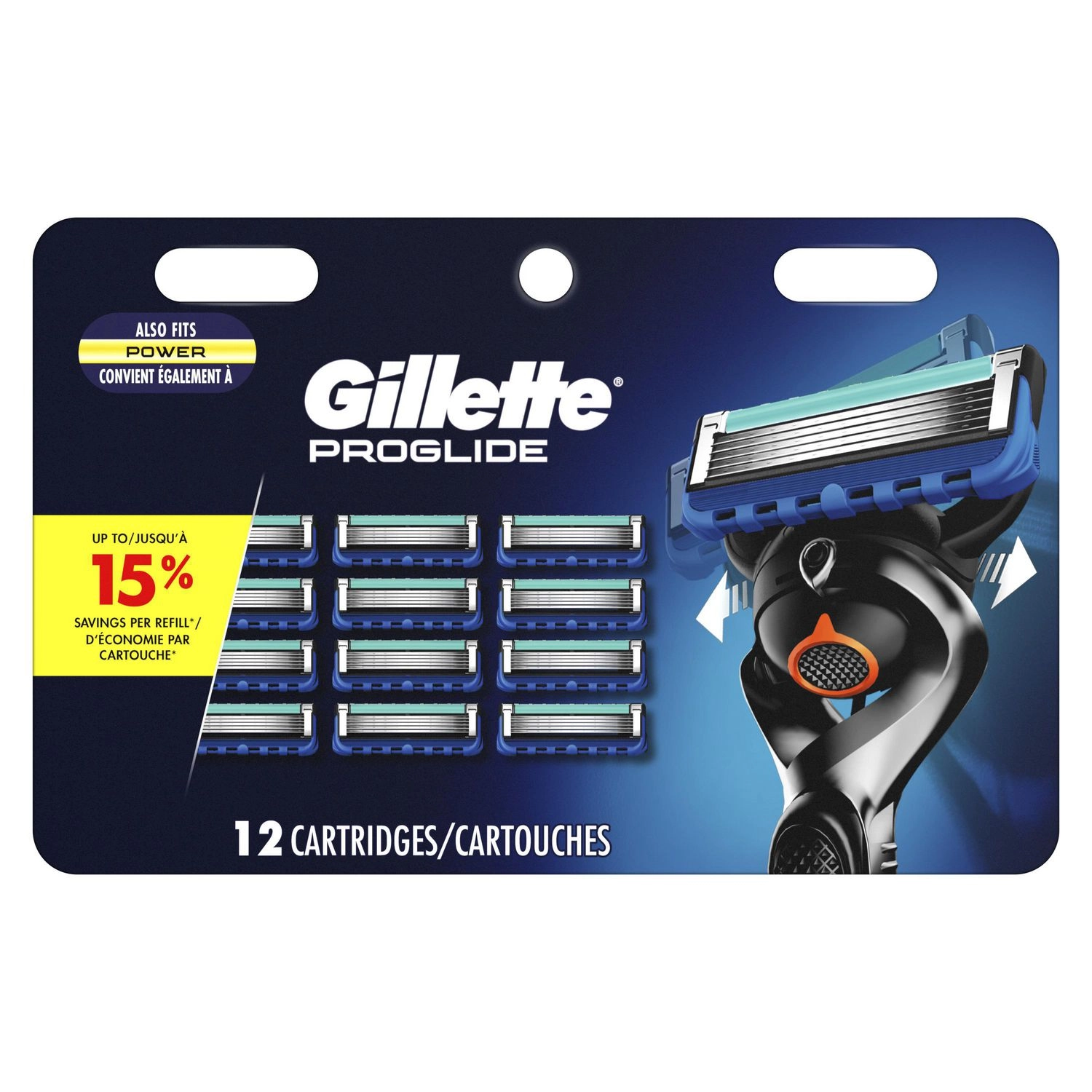 Gillette Recambios de Hojas de Afeitar Proglide para Hombre, 12 Unidades Gillette