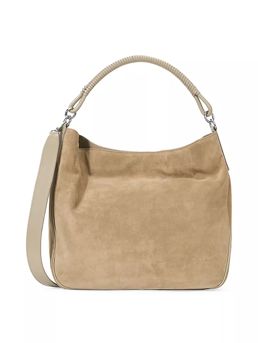 Perry Suede Hobo Tote Bag Staud