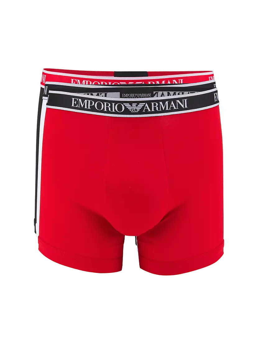 3-Pack Logo Boxer Briefs Emporio Armani