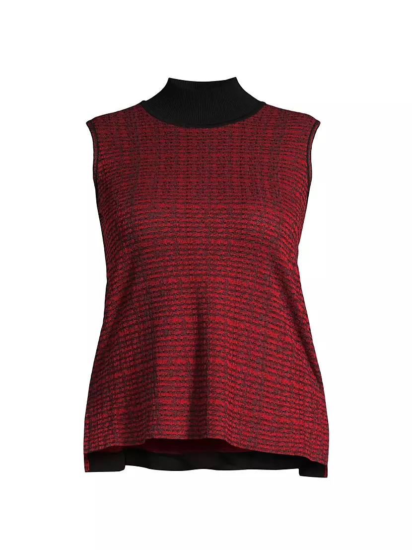 Женская Майка Ming Wang Knit Mock Turtleneck Tank Ming Wang