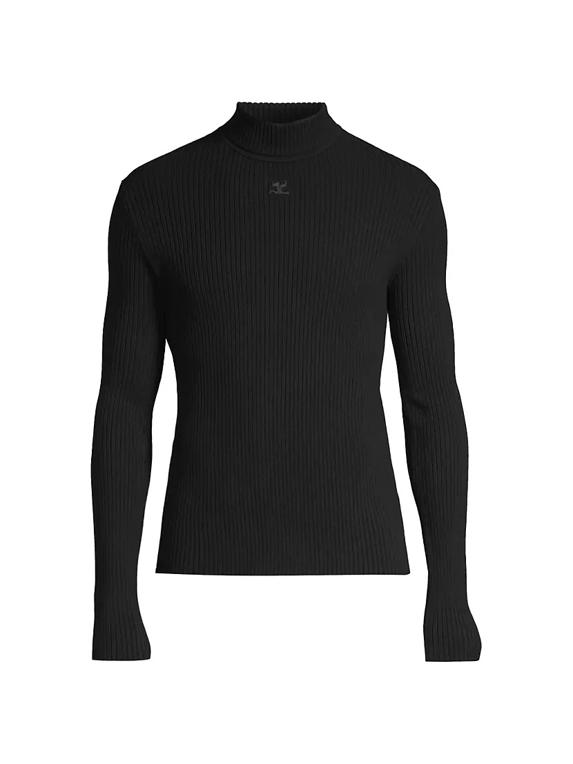 Мужская Водолазка Courreges Re-Edition Mock Turtleneck Sweater Courreges