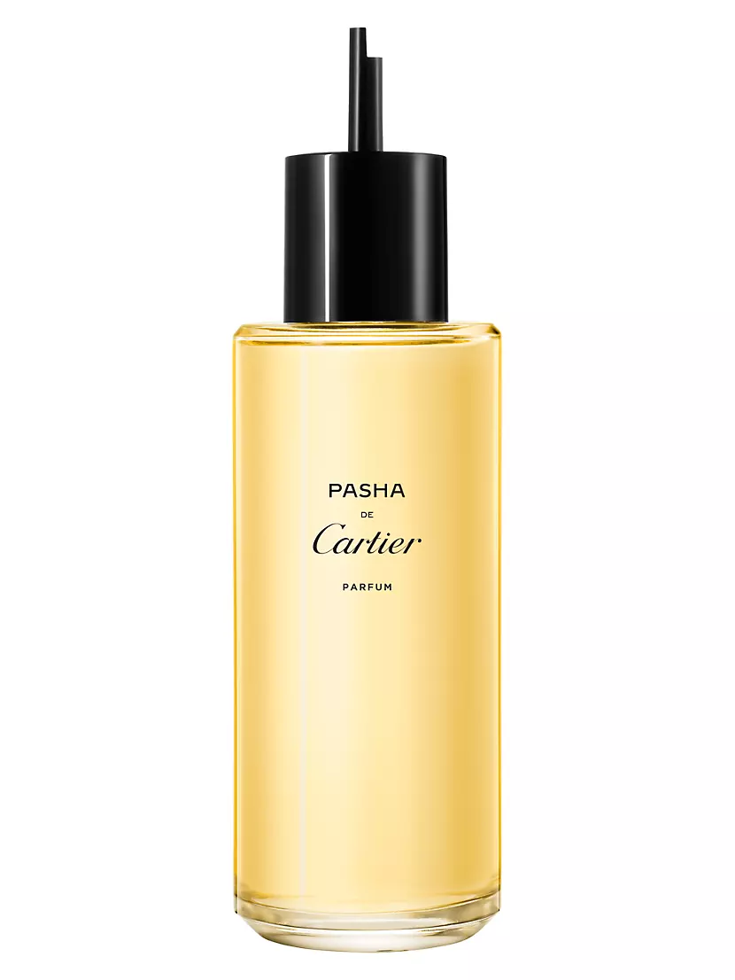 Pasha de Cartier ароматическое пополнение для духов Eau de Parfum, 200 мл, с древесными нотами сандала и амбры Cartier