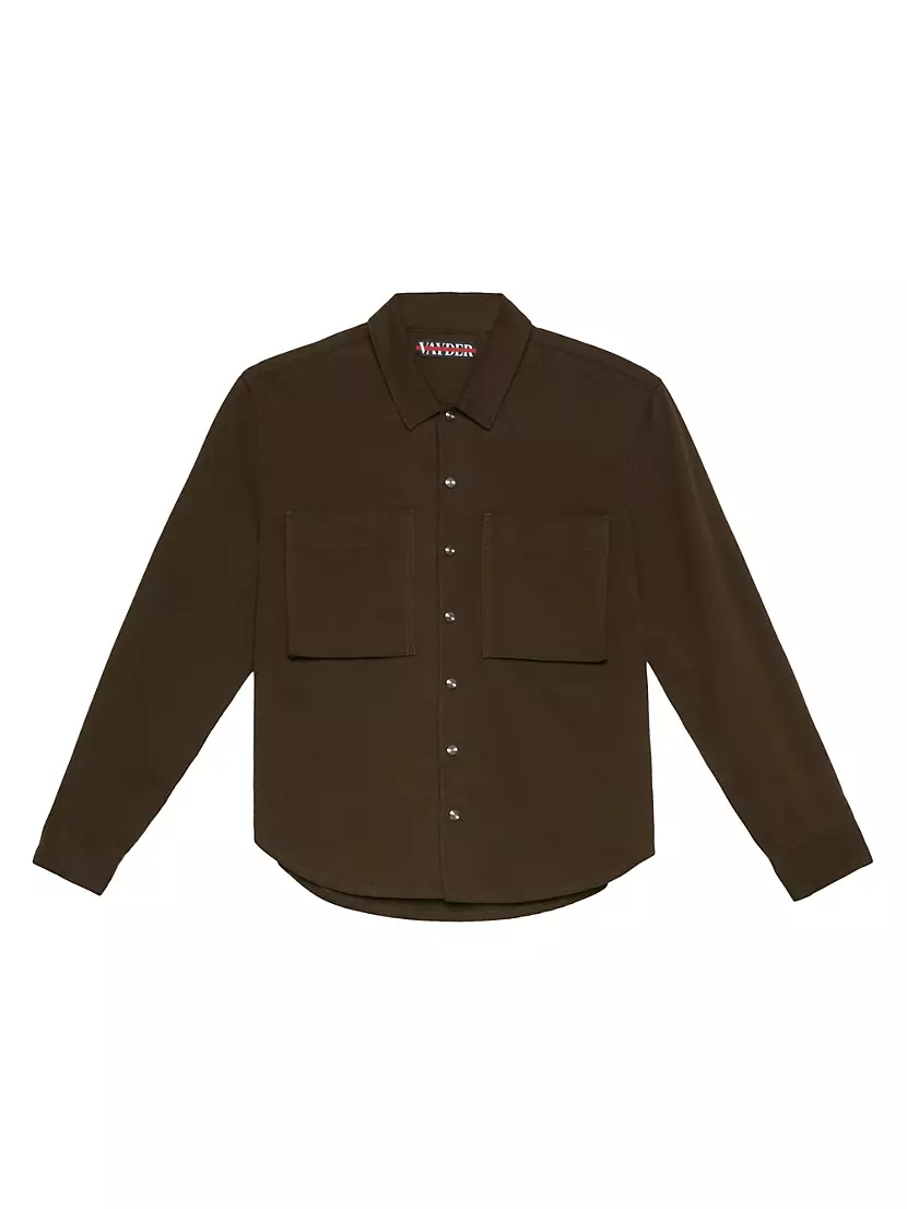 Мужская Повседневная куртка Vayder Cotton Button-Front Overshirt Vayder