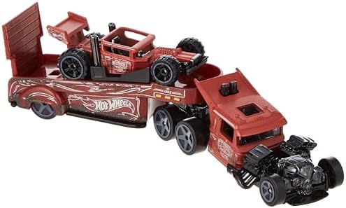 Набор: игрушечные грузовик и машина Super Rigs 1:64, 2 автомобиля в одном комплекте Hot Wheels