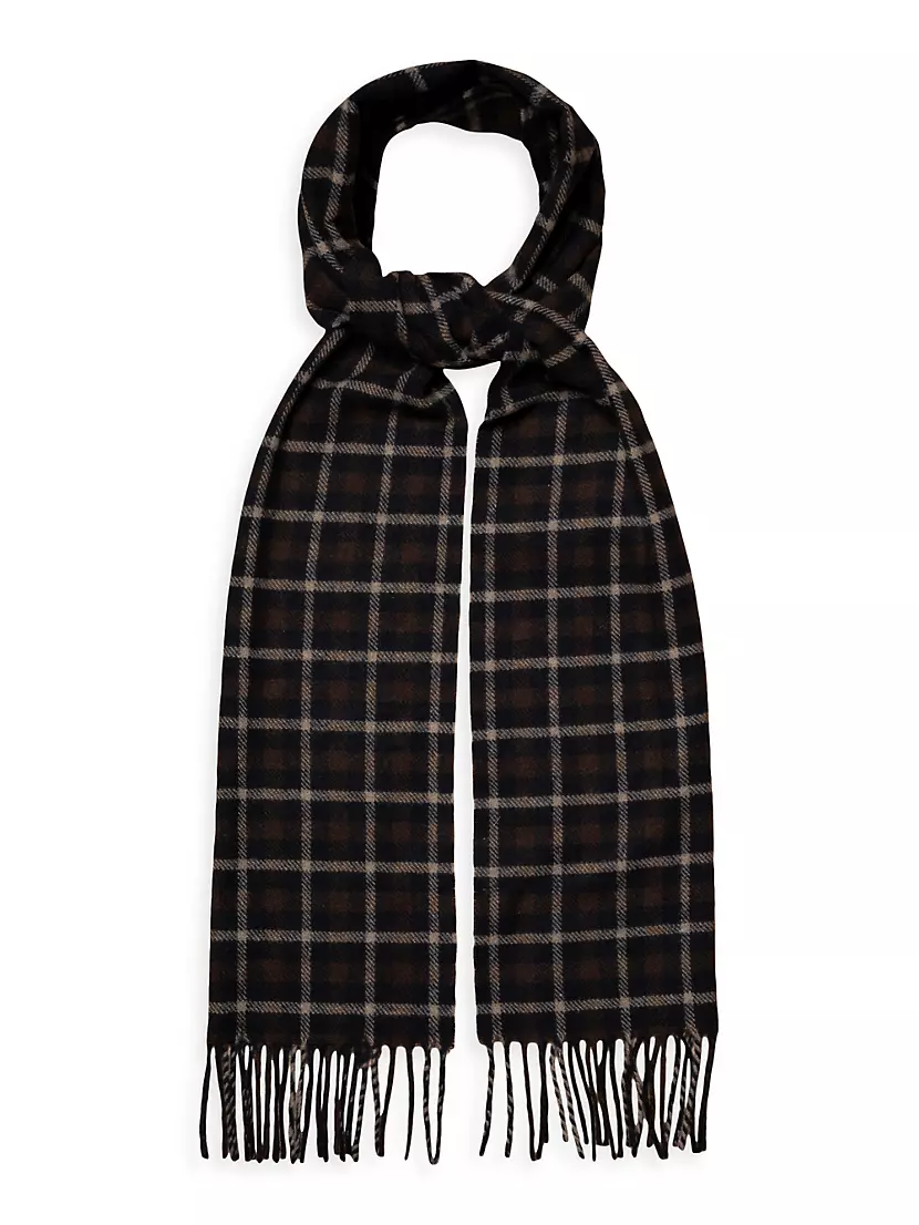 Длинный шарф Eton Check Wool Scarf Eton