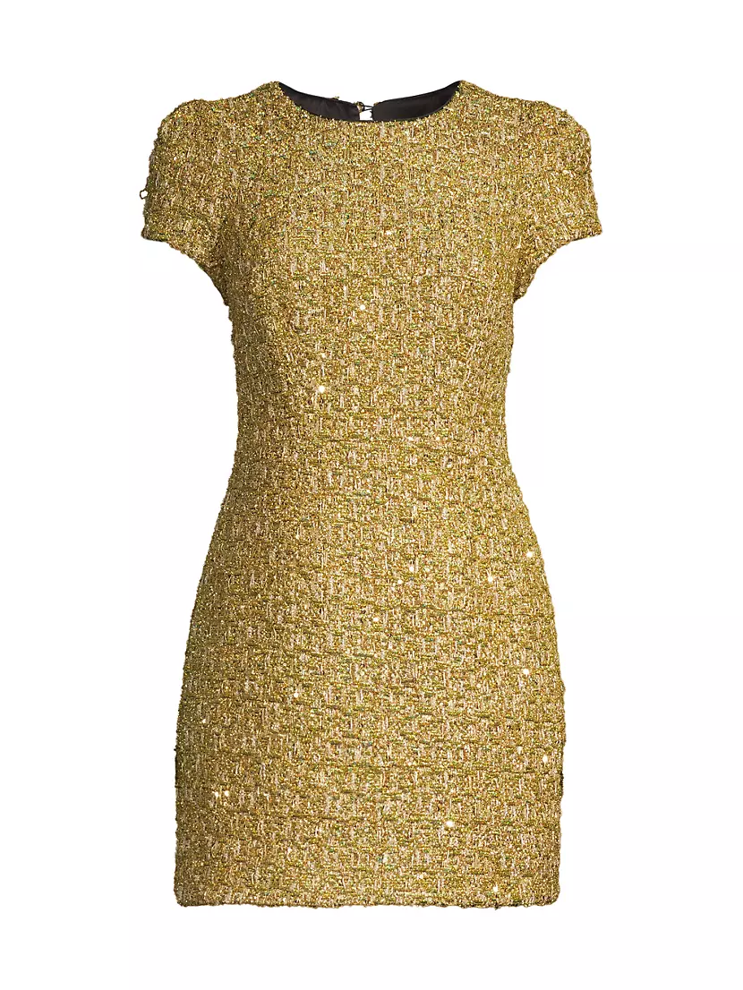 Женское Вечернее платье MILLY Rowen Metallic Tweed MILLY