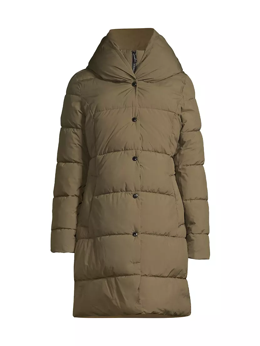 Женский Пуховик Sam Edelman Hooded Bib Puffer Coat Sam Edelman