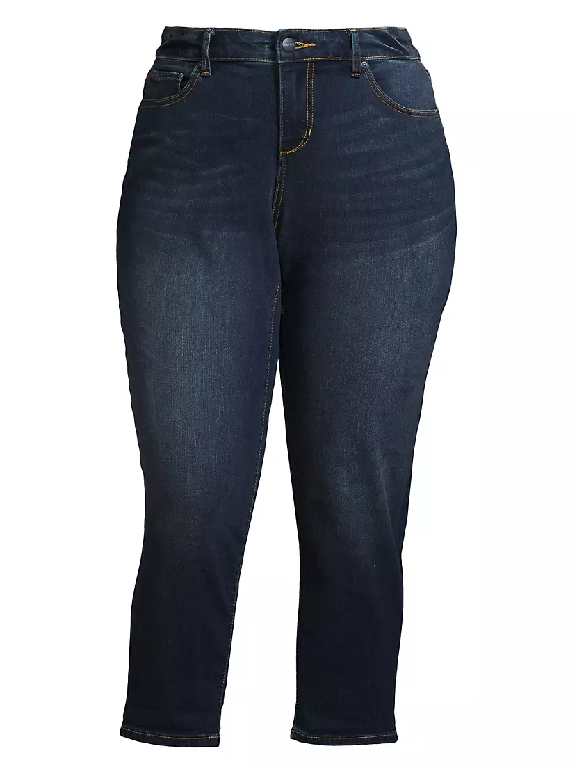 Женские Укороченные Джинсы SLINK JEANS Mid-Rise Boyfriend SLINK JEANS