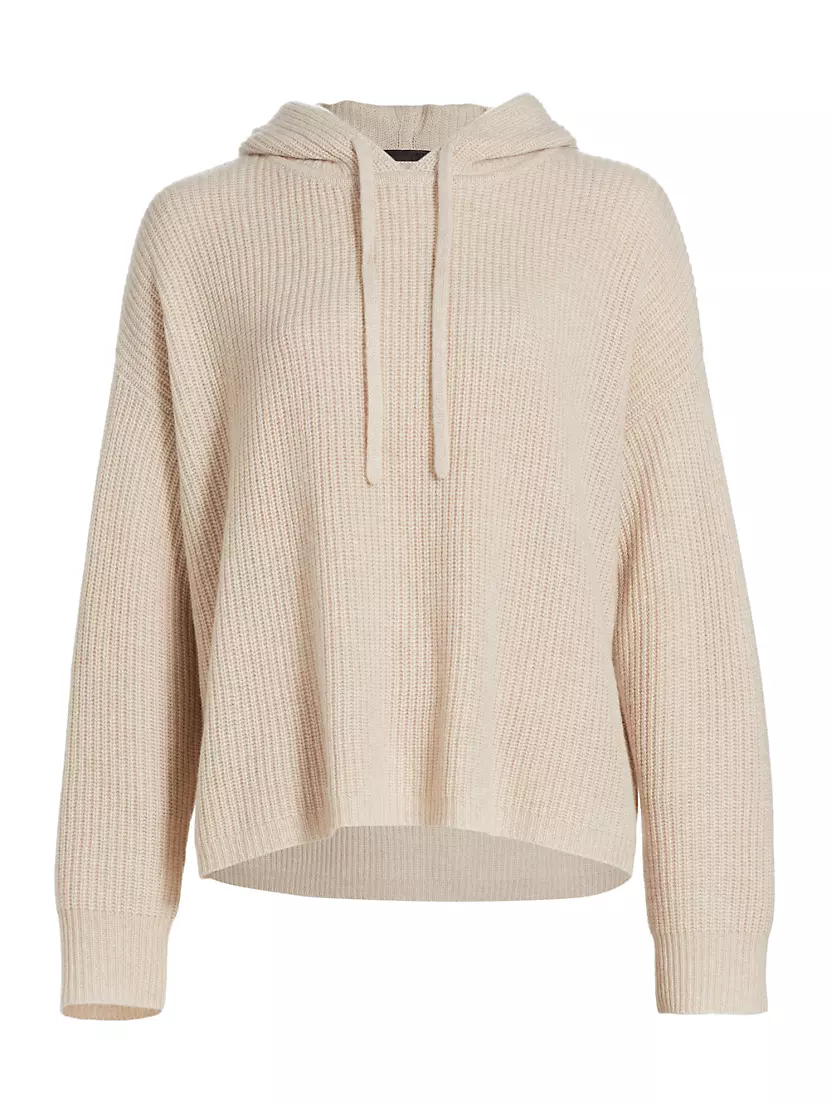 Женская Толстовка Jenni Kayne Ribbed Cashmere Fisherman Hoodie Jenni Kayne