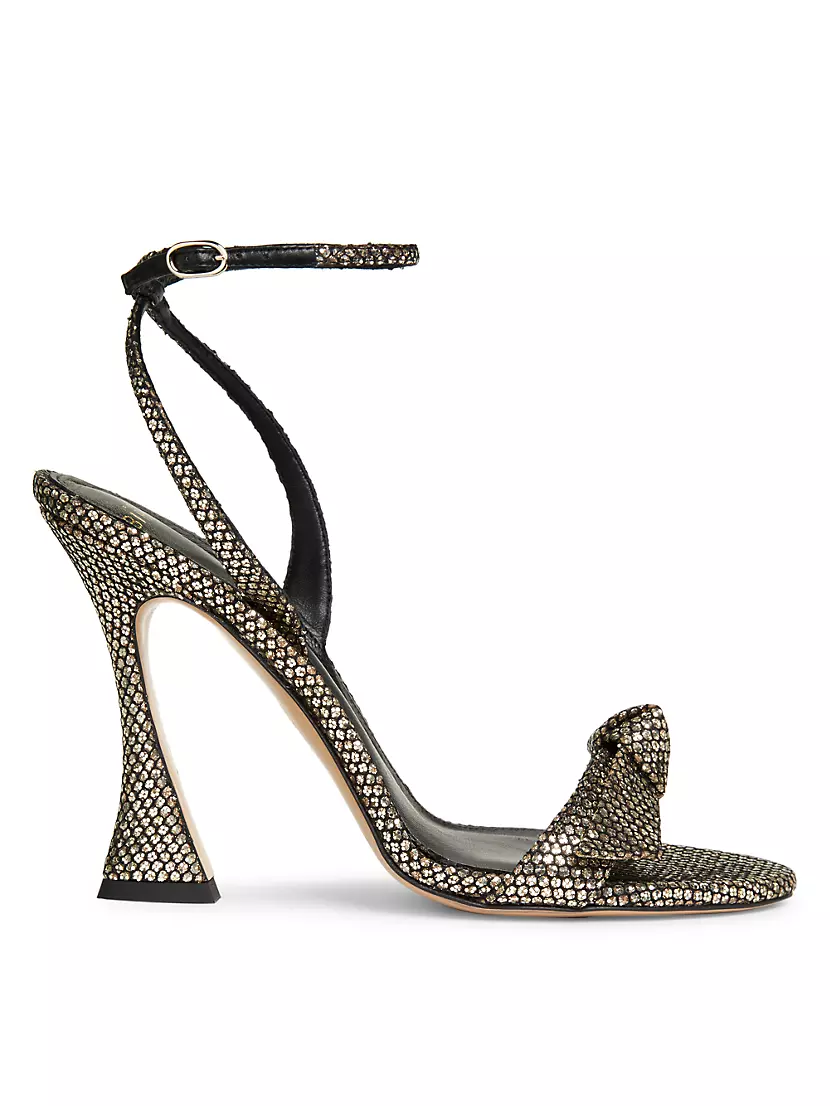 Женские Босоножки на каблуке Alexandre Birman Maxxi Plexi 100MM Glitter Mesh Alexandre Birman