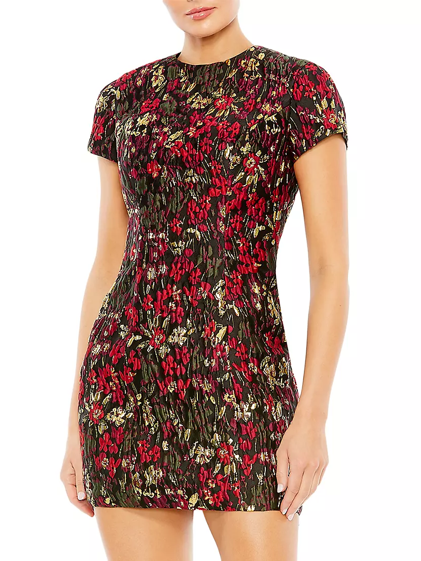 Женское Вечернее Платье MAC DUGGAL Floral Brocade MAC DUGGAL