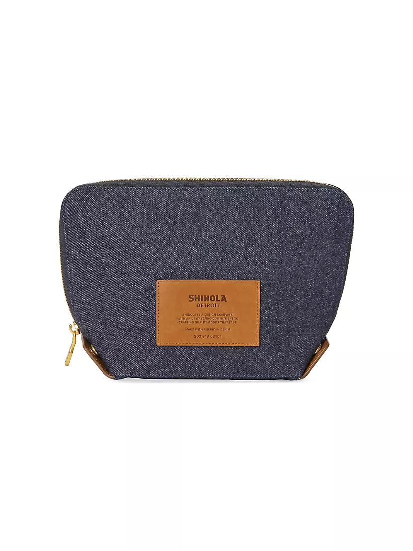 Сумка клатч Shinola Large Denim Cosmetic Case Shinola