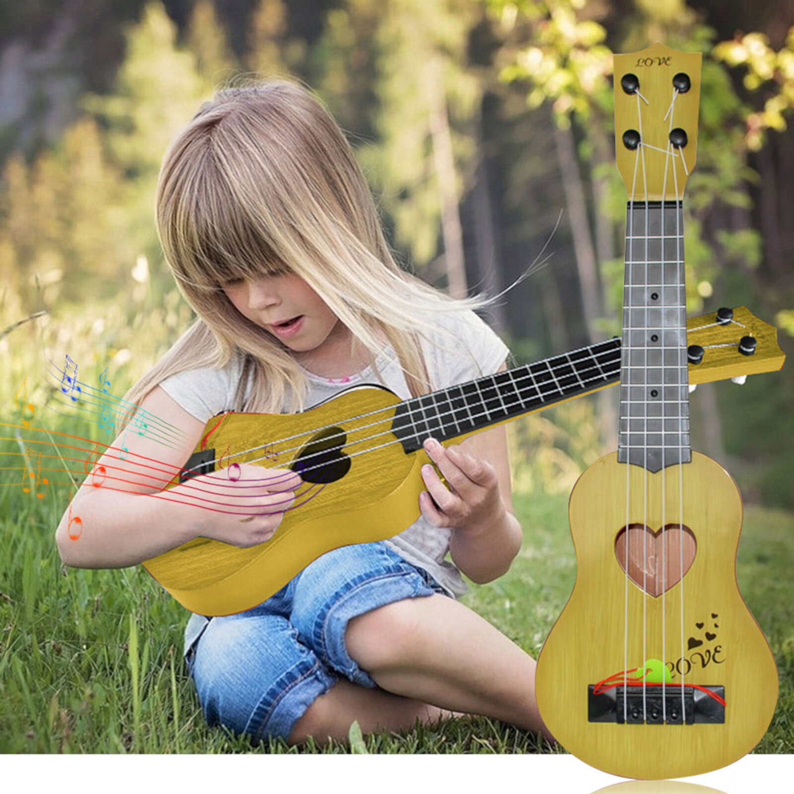 Sumllary Beginner Classical Ukulele Guitar Educational Musical Instrument Toy For Kids Child for Adults Large Bath Xylophone Sumllary