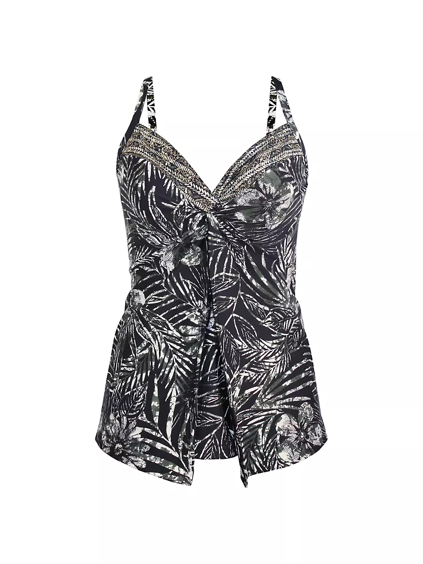 Женский Топ для плавания Miraclesuit Zahara Love Knot Printed Miraclesuit