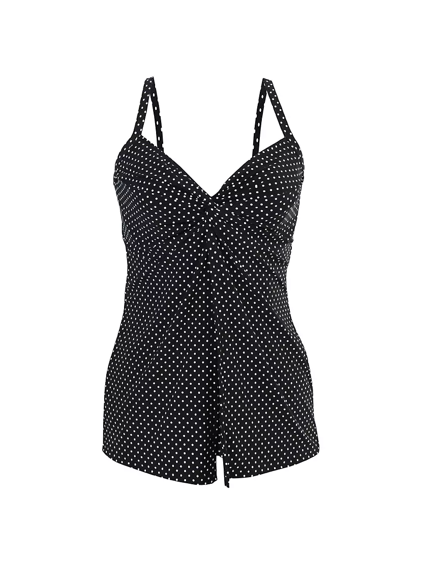 Женский Топ для плавания Miraclesuit Love Knot Polka Dot Miraclesuit