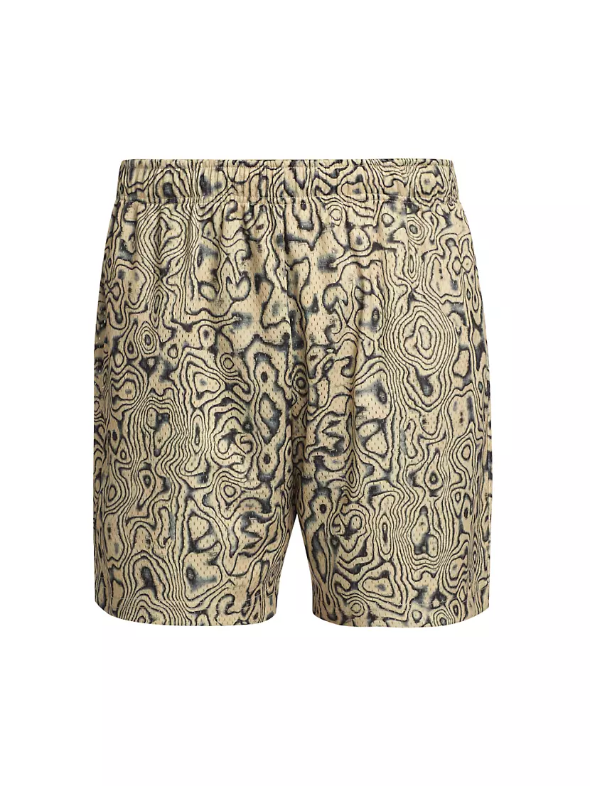 Мужские Повседневные шорты John Elliott Printed Practice Shorts John Elliott