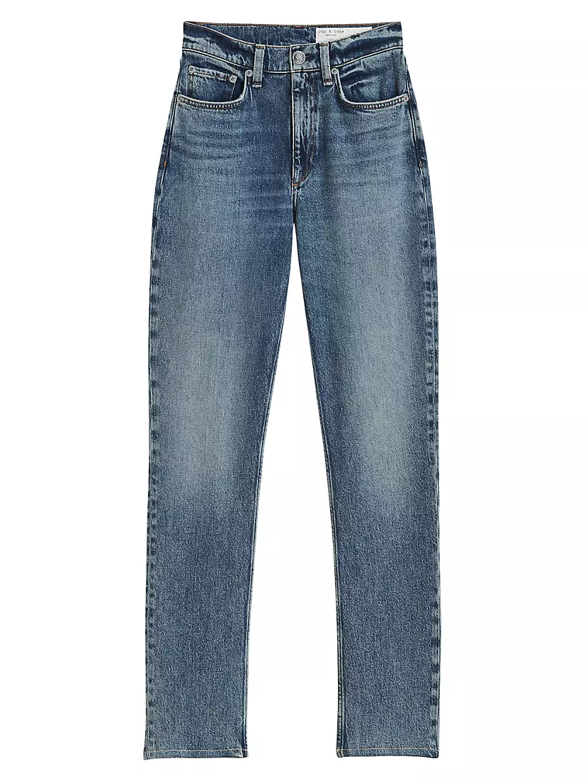 Женские Джинсы skinny Rag & Bone Wren High-Rise Full Length Slim Straight Rag & Bone