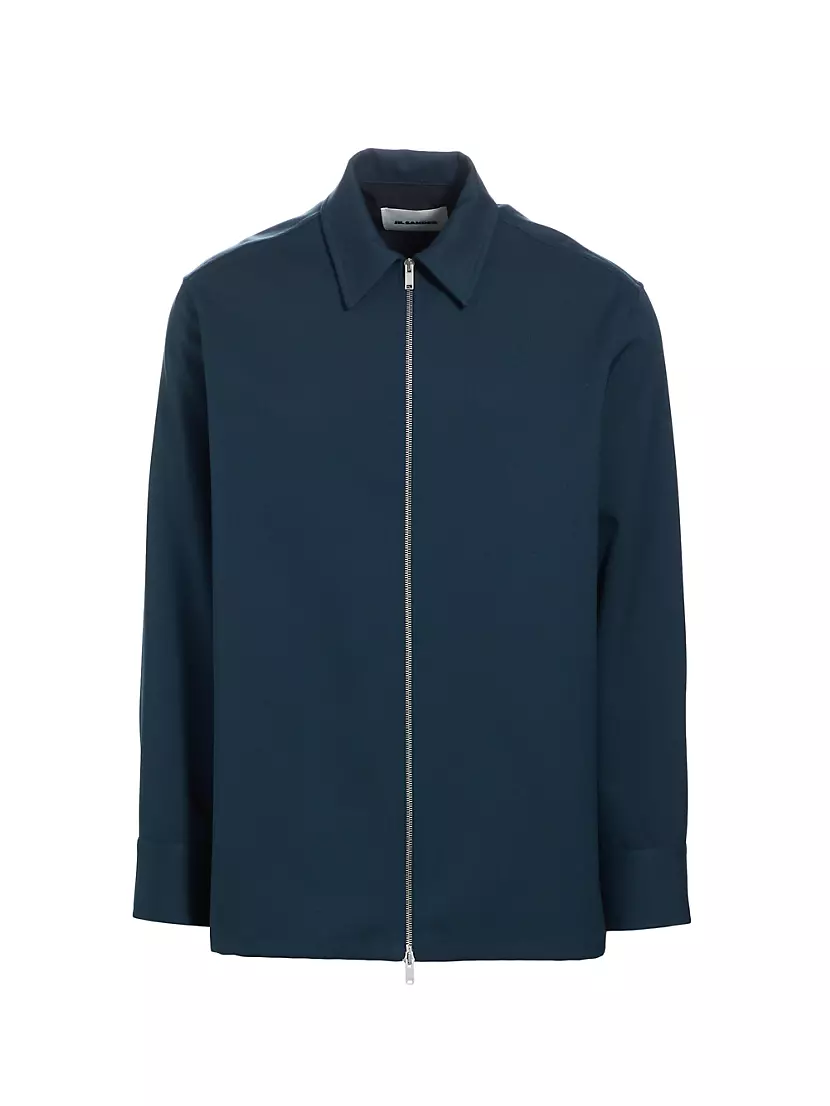 Мужская Повседневная куртка Jil Sander Collared Zip Shirt Jil Sander