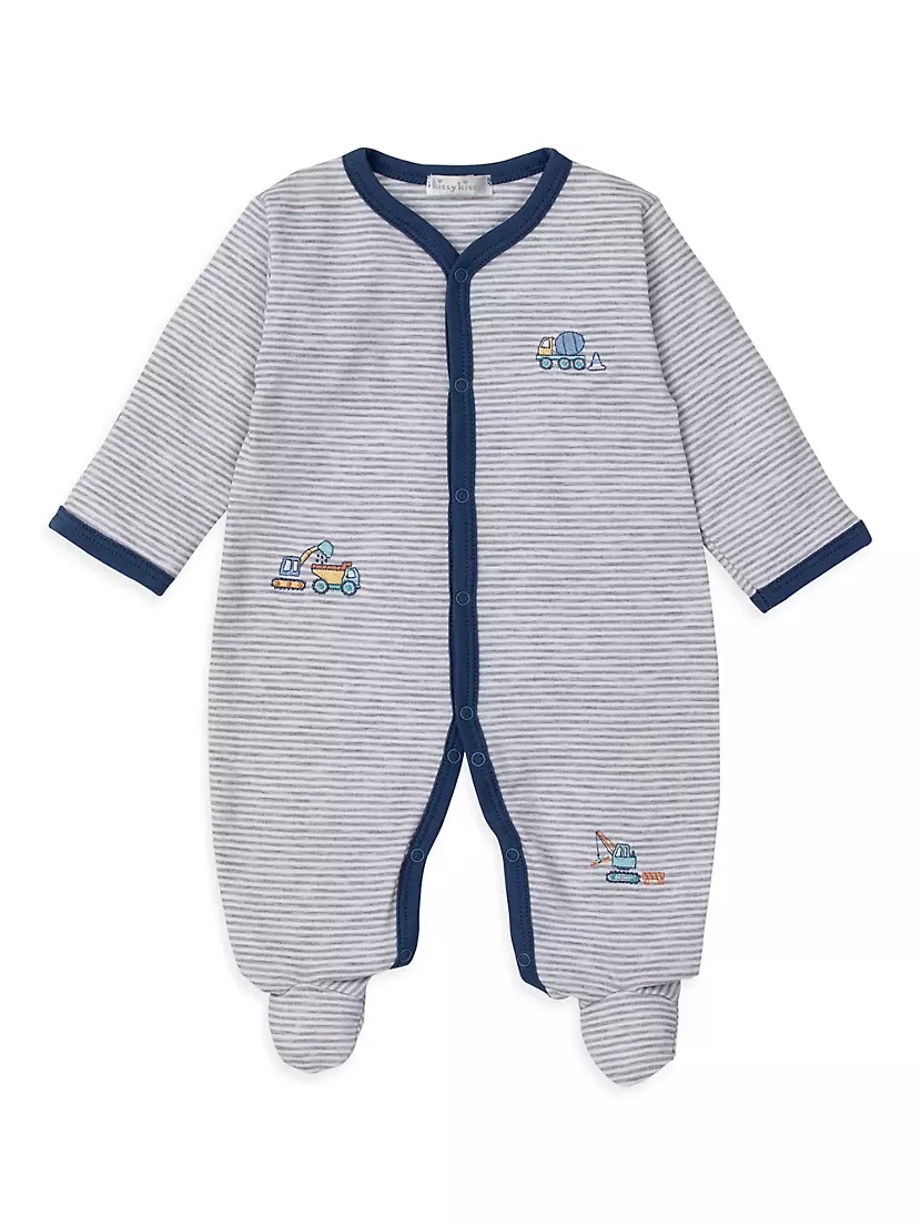 Детский  Ромпер Kissy Kissy С construction Embroidery в Полоску Kissy Kissy