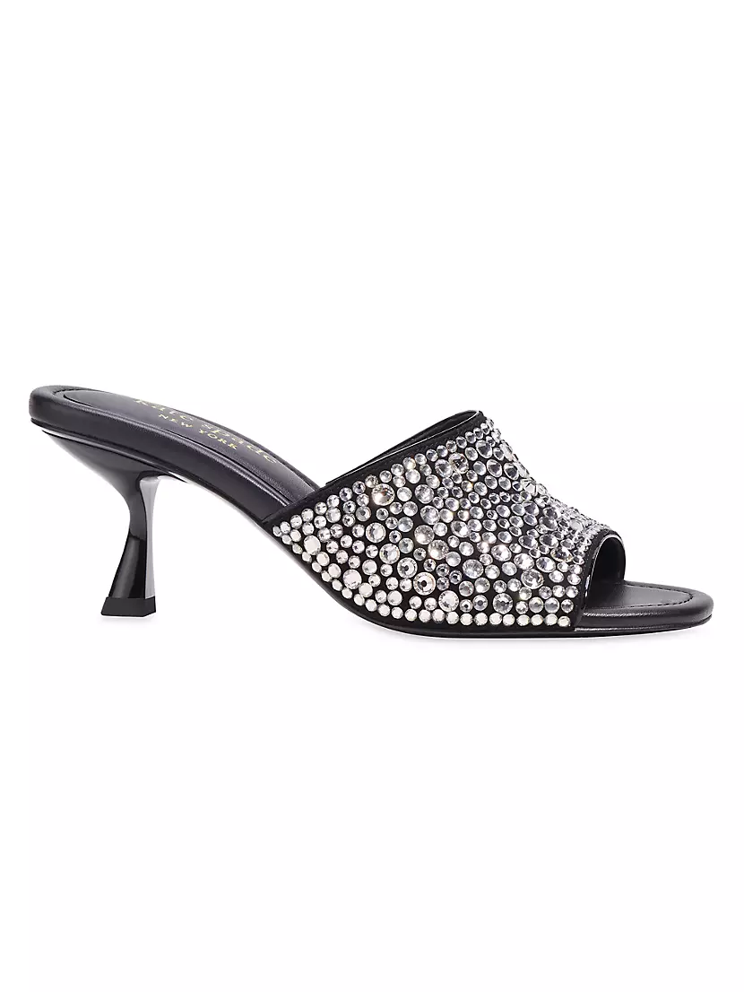 Сандалии Malibu Crystal Mule от Kate Spade New York с мюлями на каблуке 65 мм и кристаллами Kate Spade New York